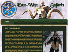 Tablet Screenshot of east-west-safaris.com